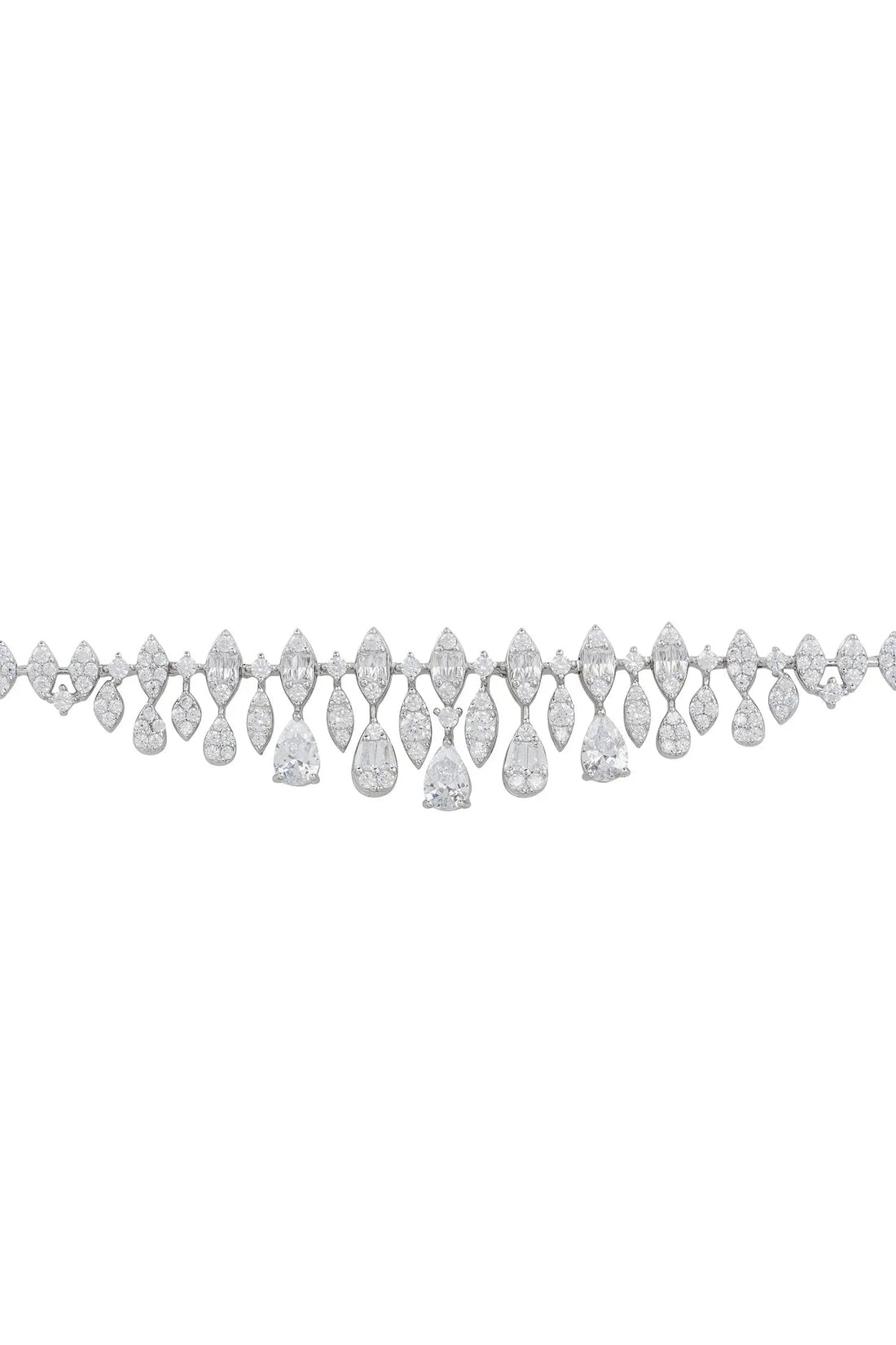 Duchess Moissanite Tennis Bracelet Silver-2
