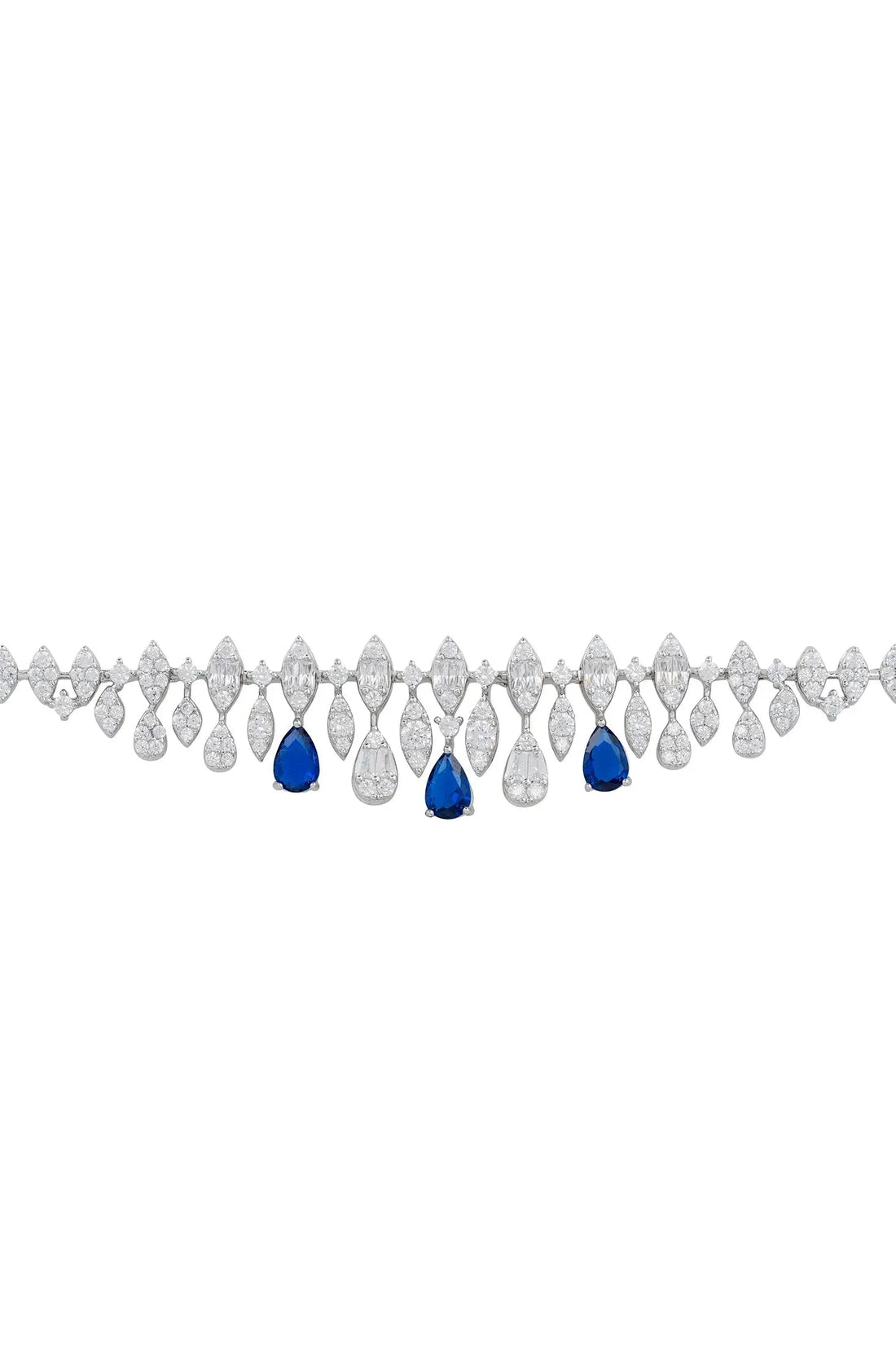 Duchess Sapphire Tennis Bracelet Silver-1