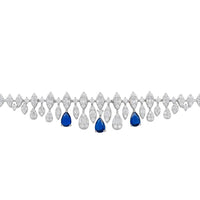 Duchess Sapphire Tennis Bracelet Silver-1