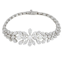 Empress Pearl Petal Tennis Bracelet-0