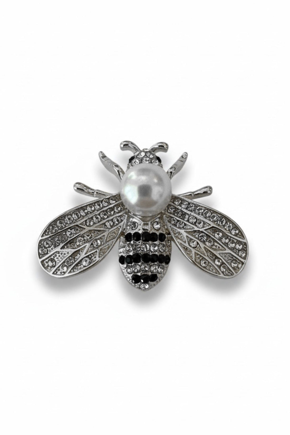 Bumble Bee Brooch Silver-2