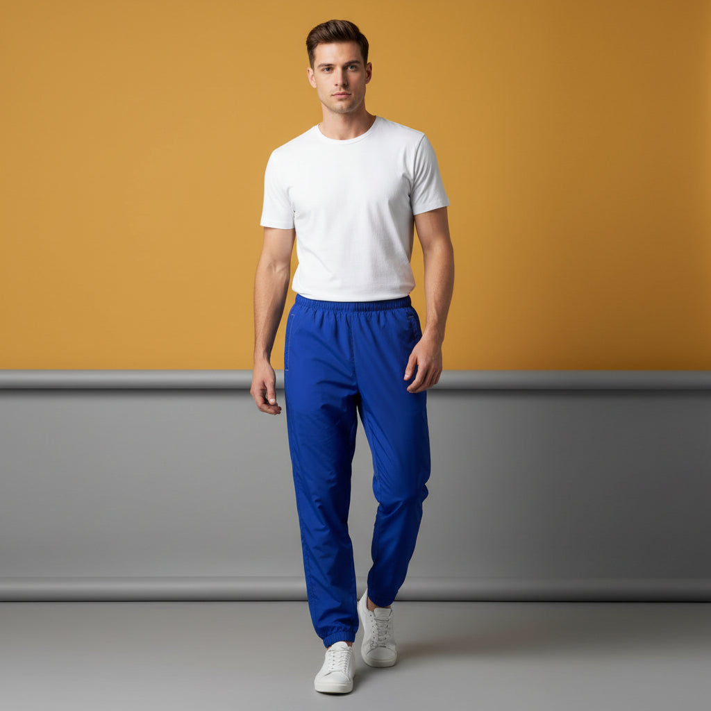 Blue Track Pants For Women | Unisex All-Over Print Streetwear Joggers