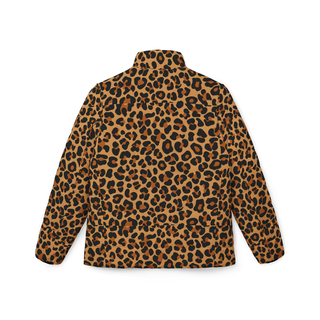 Womens Puffer Coat | Bold Leopard Print Winter Jacket