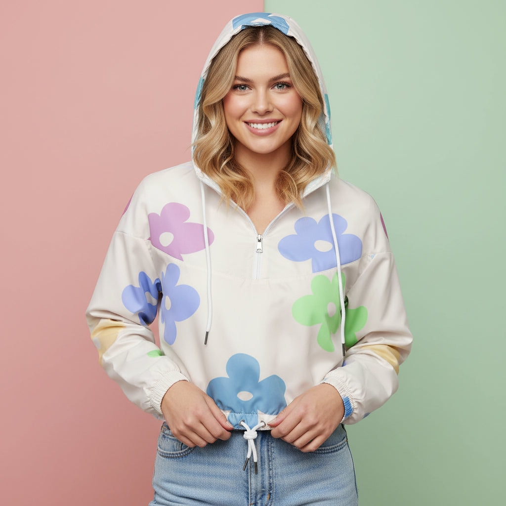 Floral Windbreaker | Women&