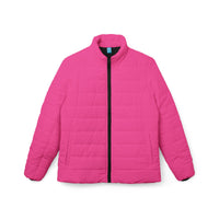 Pink Puffer Coat Womens | Hot Pink Vibrant Padded Outerwear