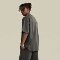 Faded Raw Hem Oversized Unisex T-shirt S-2XL
