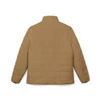 Camel Puffer Coat | Plain Camel Tan Classic Winter Jacket