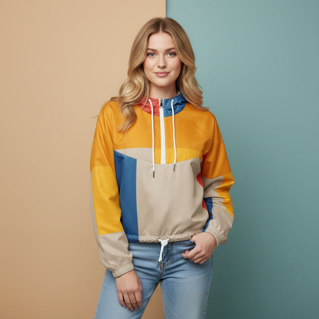Colorblock Windbreaker Jacket | Women&