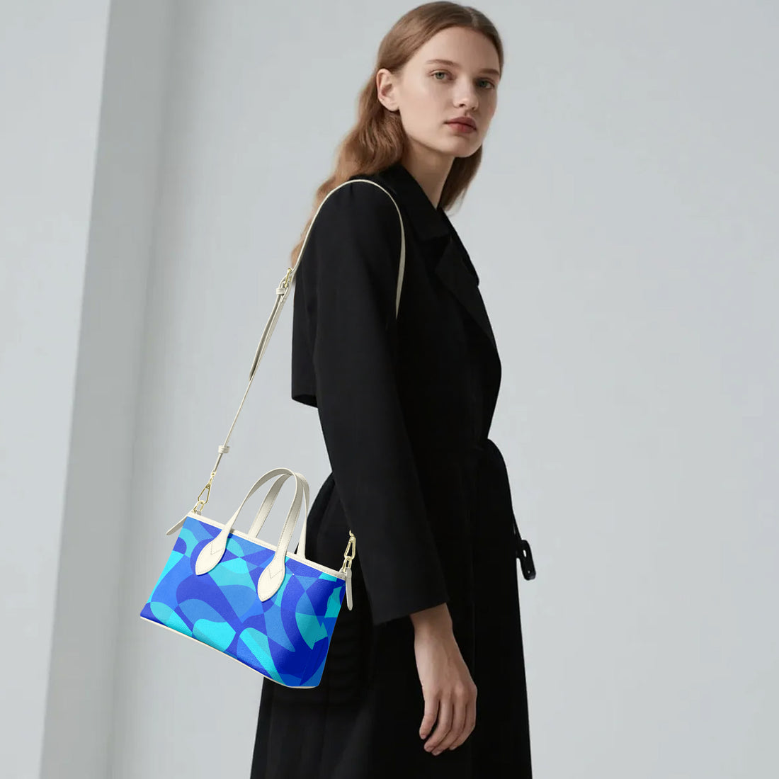 Handbag Blue Pattern Blue Colour Handbags | Blue Mini Handbag – TheCherryStopShop