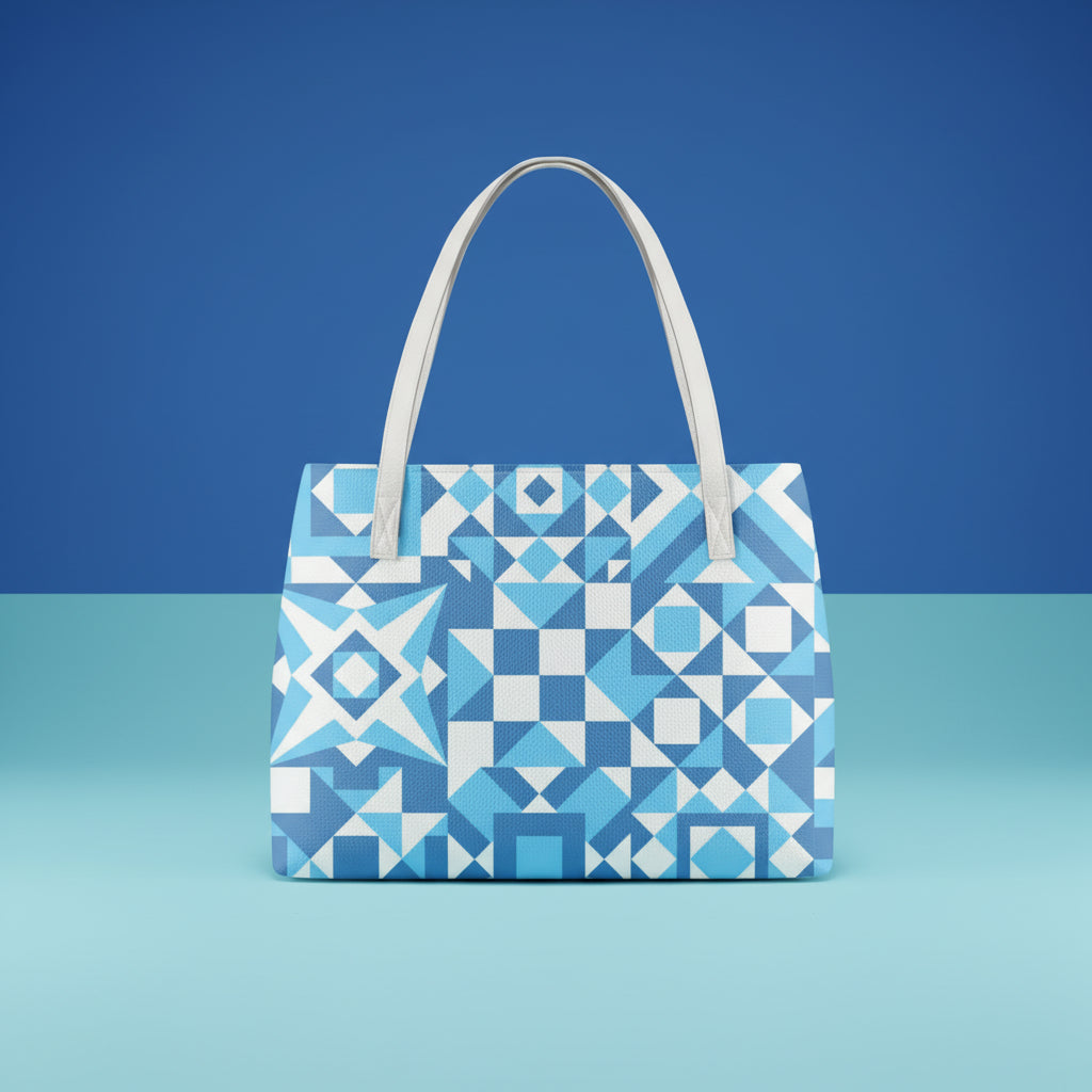 Blue And White Handbags | Blue Shoulder Handbag