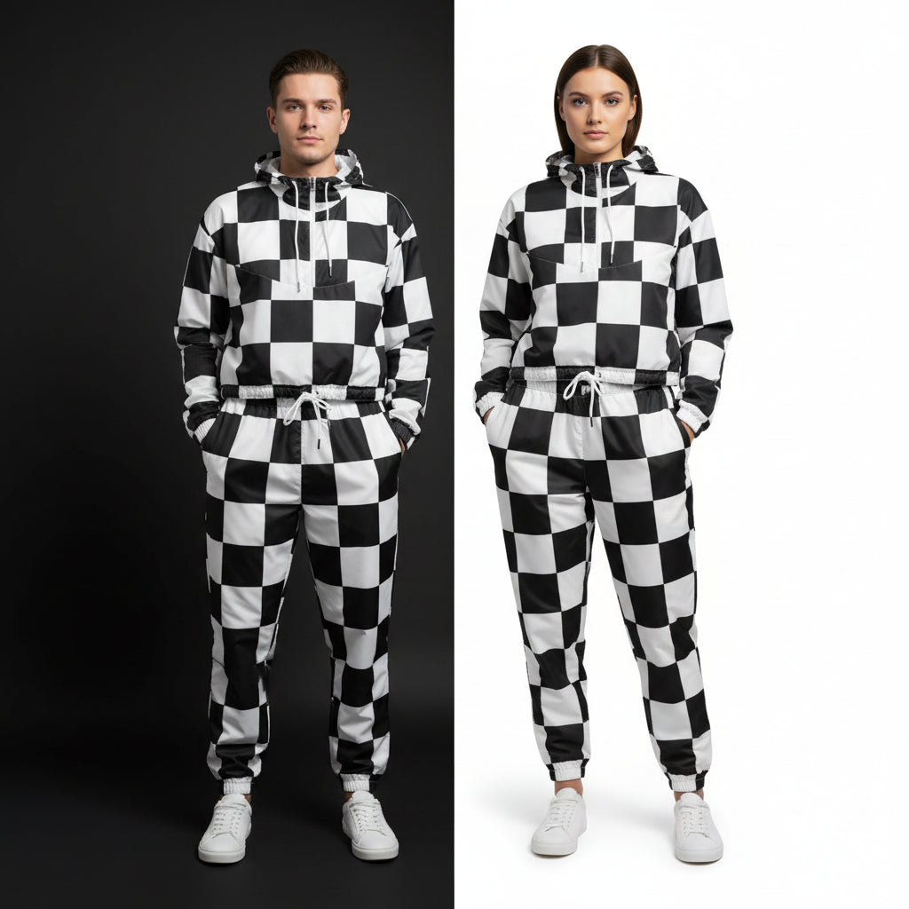 Checkered Windbreaker | Women&