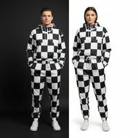 Checkered Windbreaker | Women's Cropped Pullover Hooded Jacket