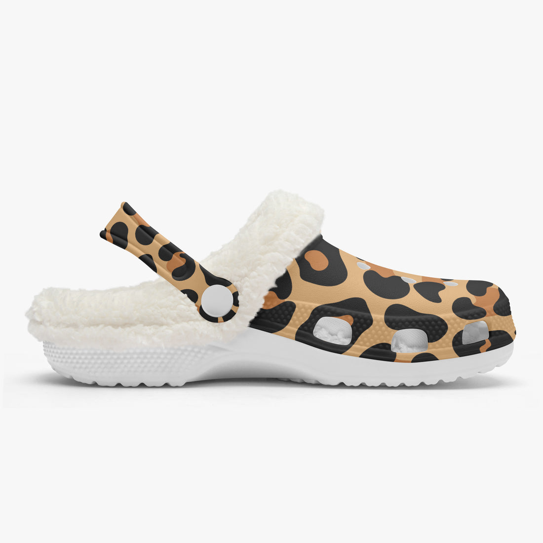 Leopard Print Clogs Unisex Funky Work Shoes