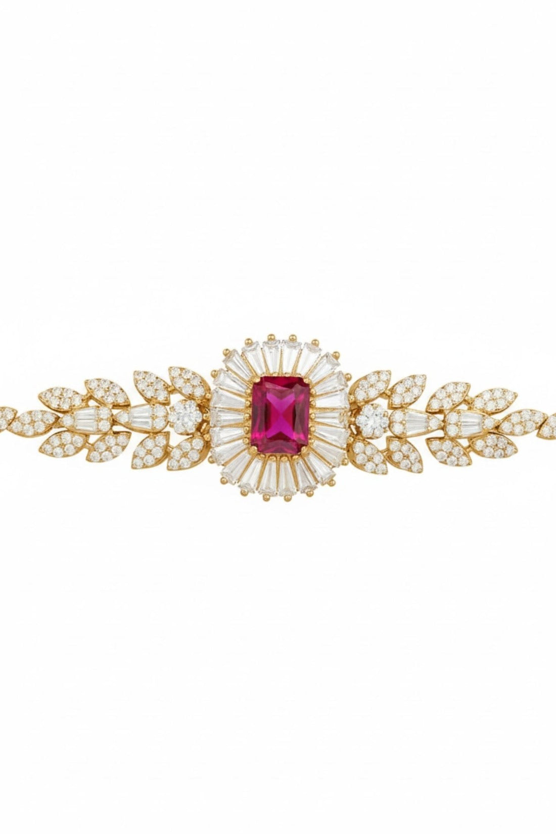Countess Gemstone Bracelet Ruby Gold-2