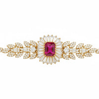 Countess Gemstone Bracelet Ruby Gold-2