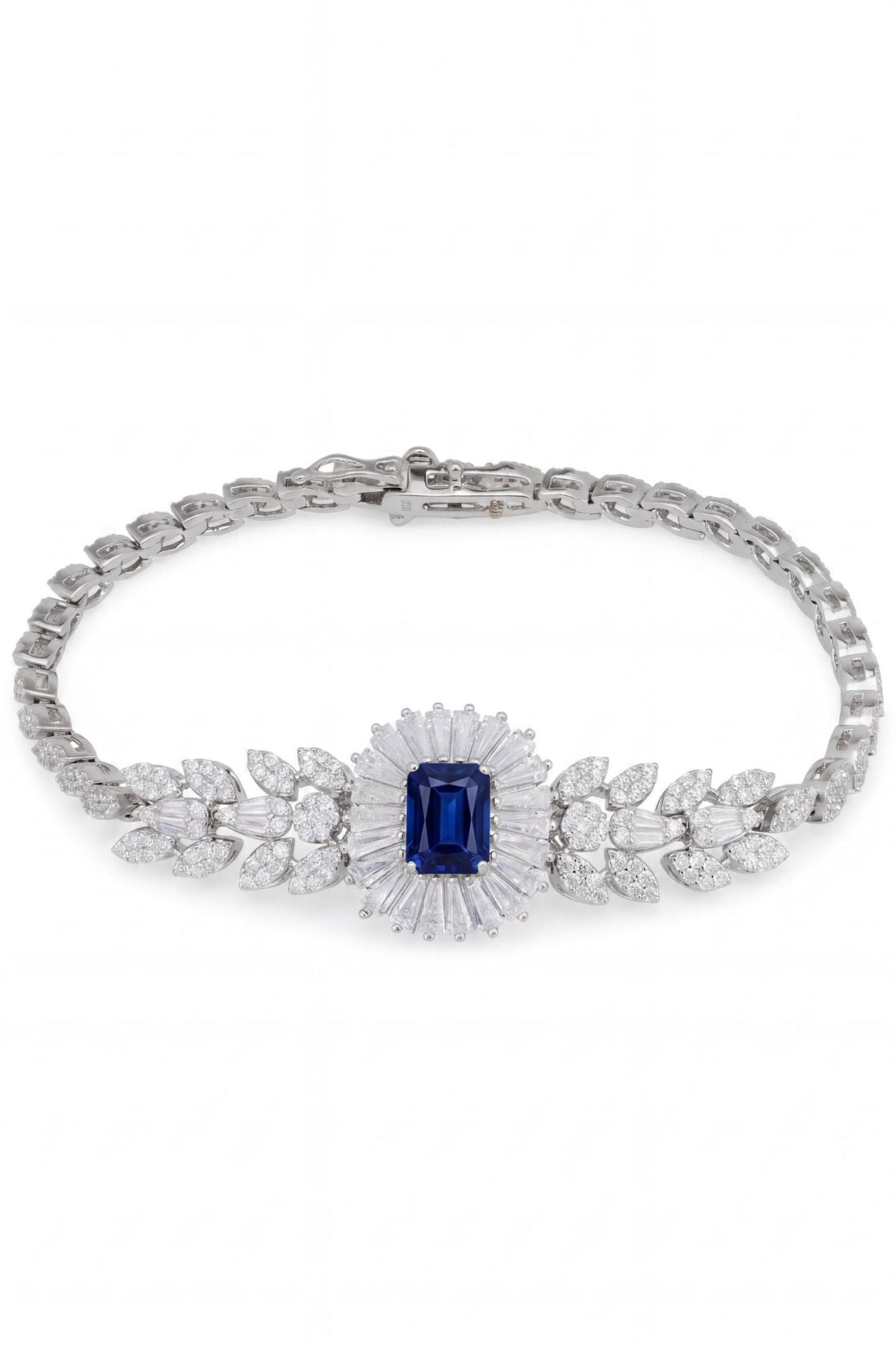 Countess Gemstone Bracelet Sapphire Silver-0