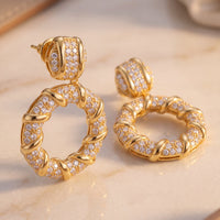 Chantilly Drop Earrings Gold-3