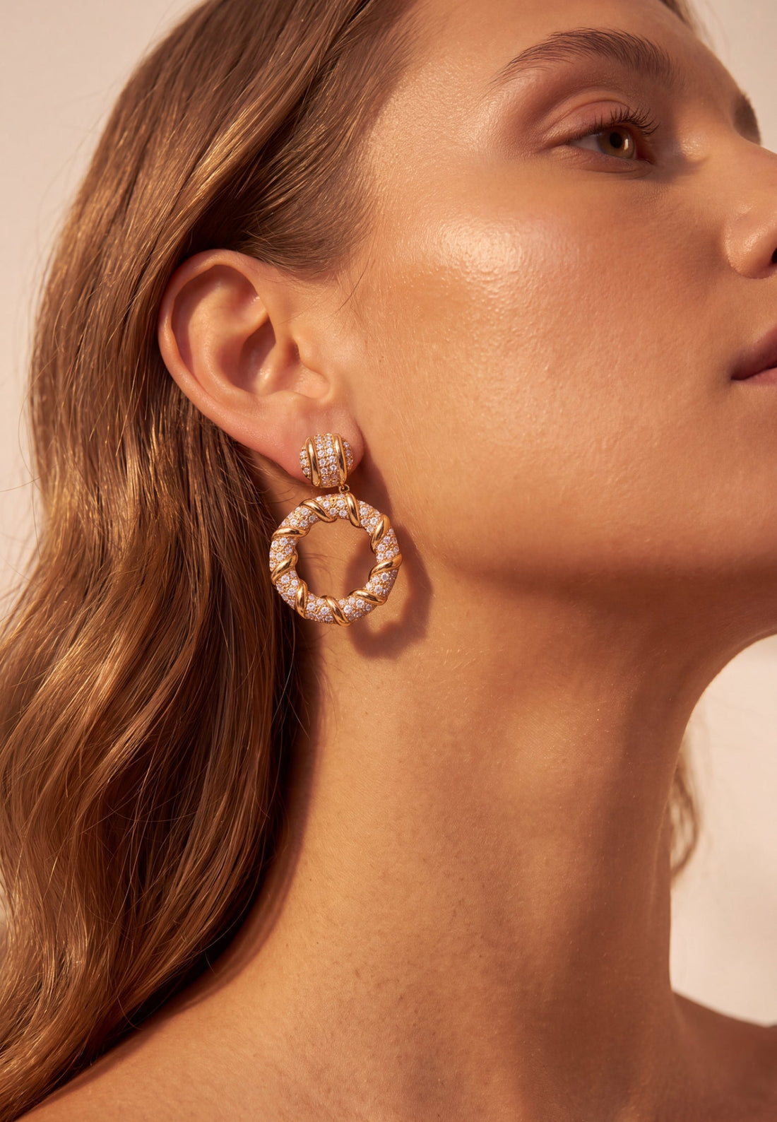 Chantilly Drop Earrings Gold-1