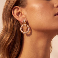 Chantilly Drop Earrings Gold-1