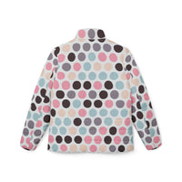 Women's Puffer Coat | Playful Polka Dot Print Quilted Outerwear