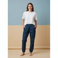 Navy Track Pants | Unisex All-Over Print Streetwear Joggers