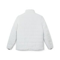 White Puffer Coat | Elegant Plain White Full-Zip Puffer