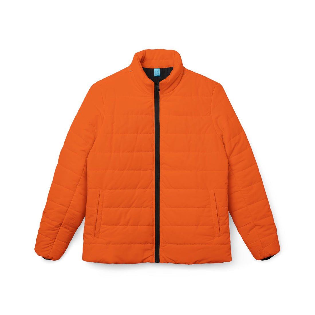 Orange Puffer Coat | Vibrant Plain Orange Padded Coat