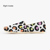 Women's Multi Color Leopard Print Canvas Shoes