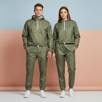 Windbreaker Khaki | Women's Cropped Pullover Hooded Jacket