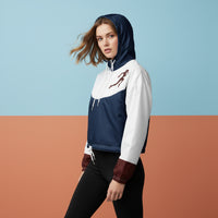 Athletics Windbreaker | Women's Cropped Pullover Hooded Jacket