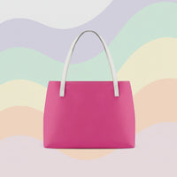 Hot Pink Tote Handbag | Pink Shoulder Handbag
