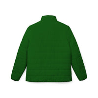 Green Puffer Coat | Vibrant Plain Green Insulated Puffer