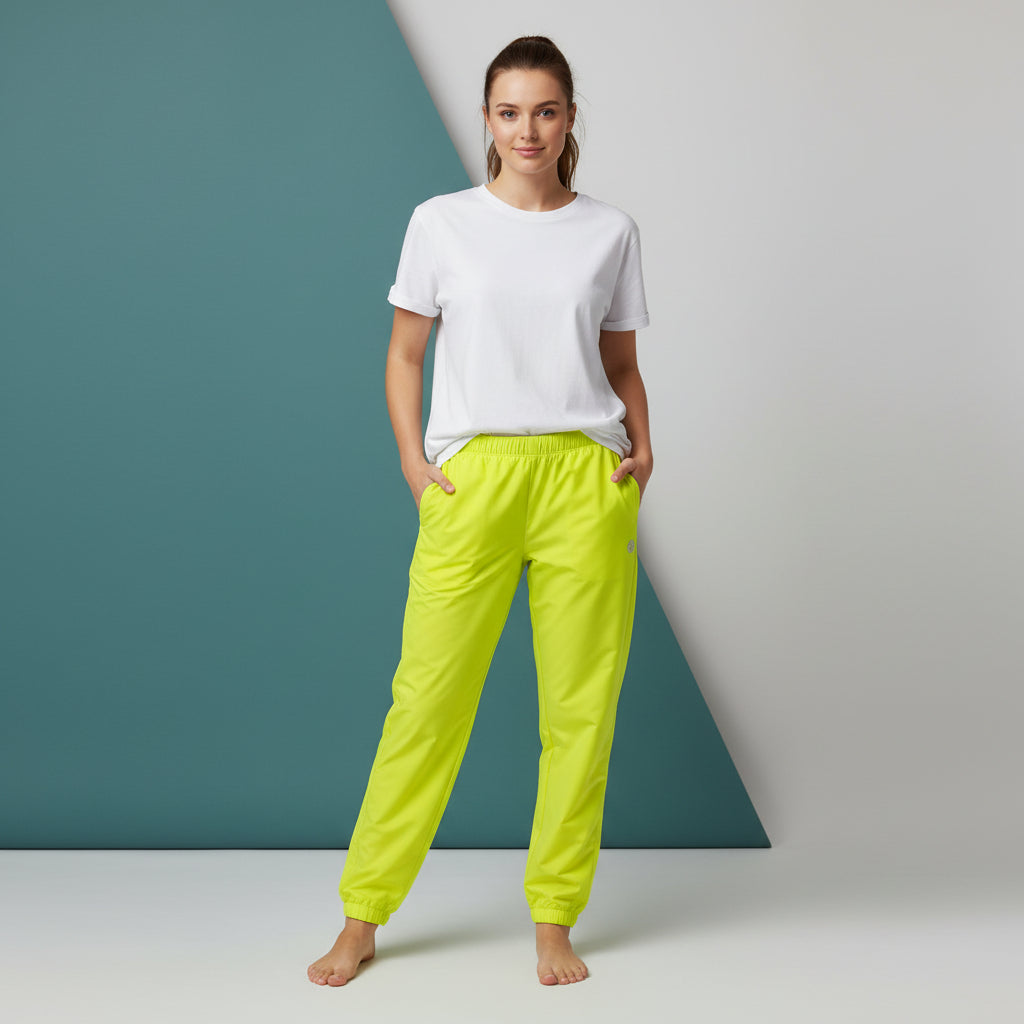 Yellow Track Pants | Unisex All-Over Print Streetwear Joggers