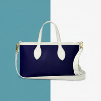 Dark Blue Leather Handbags | Blue Mini Handbag