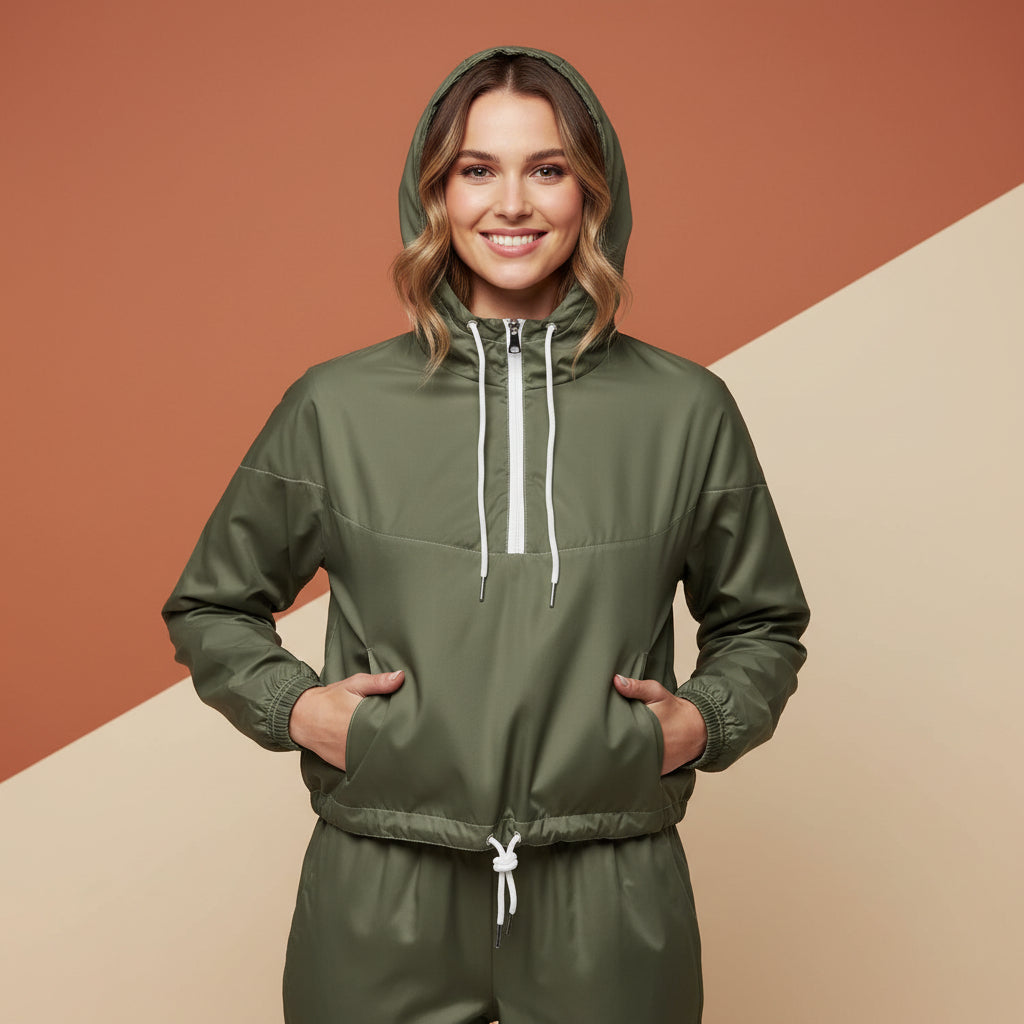 Windbreaker Khaki | Women&