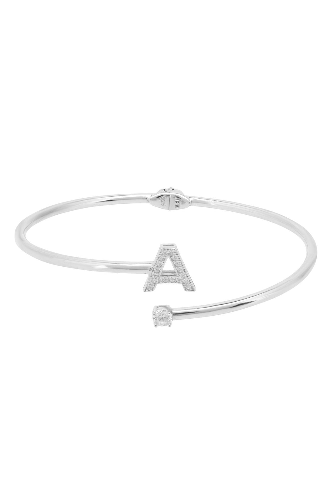 Initial Bangle Silver A-1