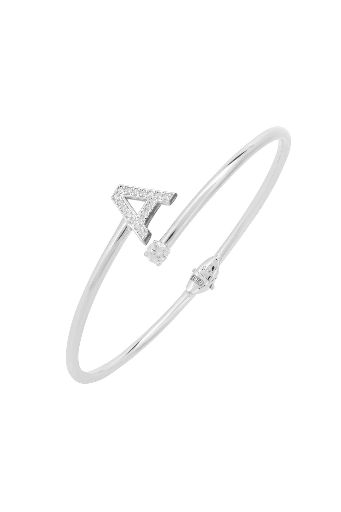 Initial Bangle Silver A-0