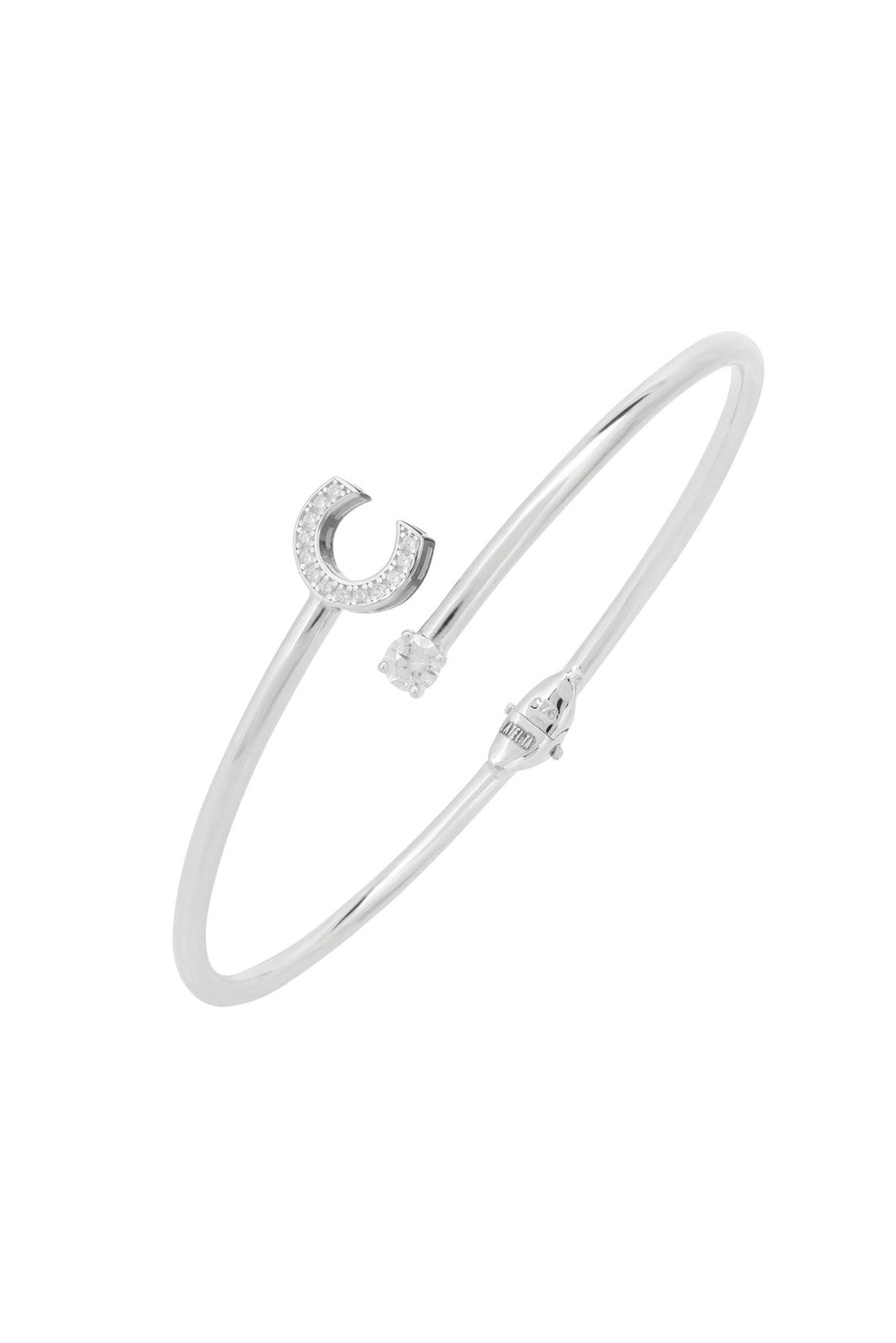 Initial Bangle Silver C-0