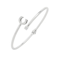 Initial Bangle Silver C-0