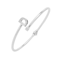 Initial Bangle Silver D-0