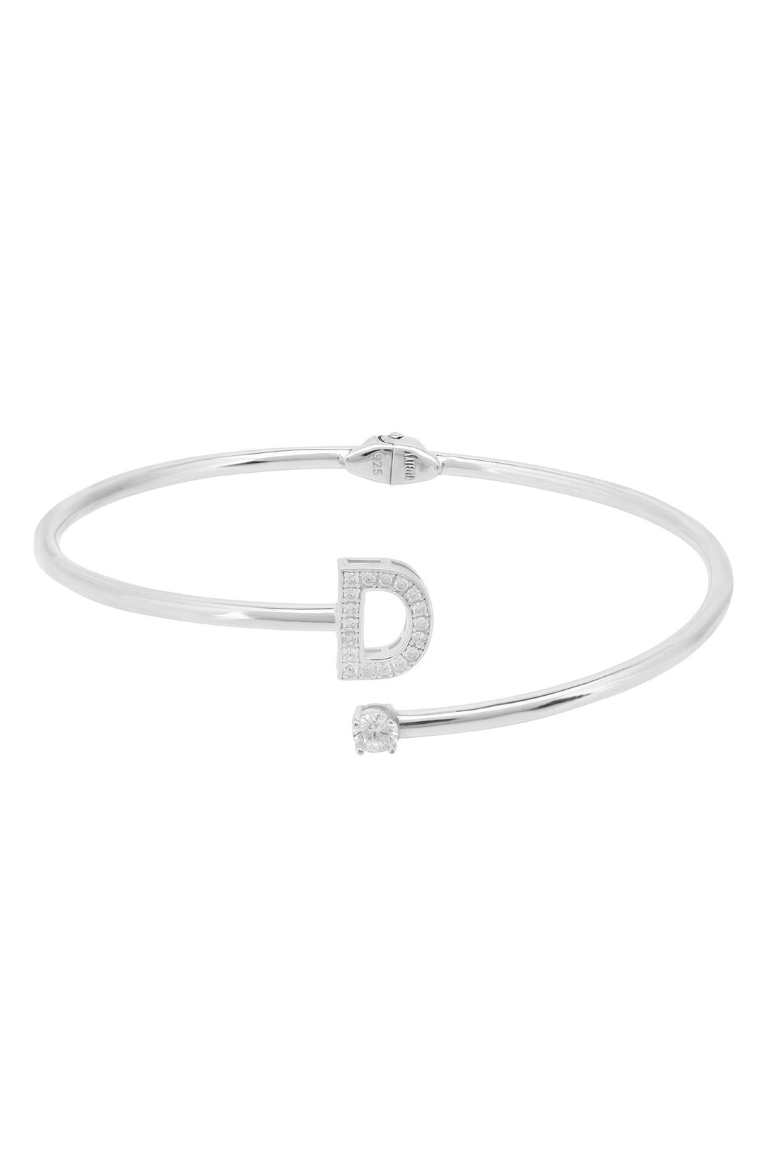 Initial Bangle Silver D-1
