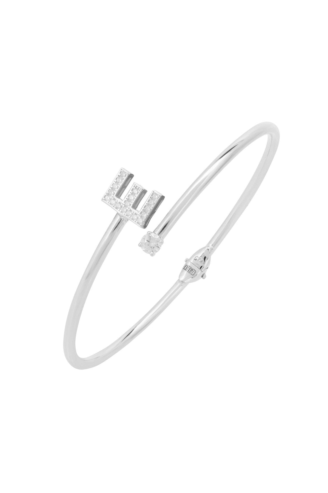 Initial Bangle Silver E-0