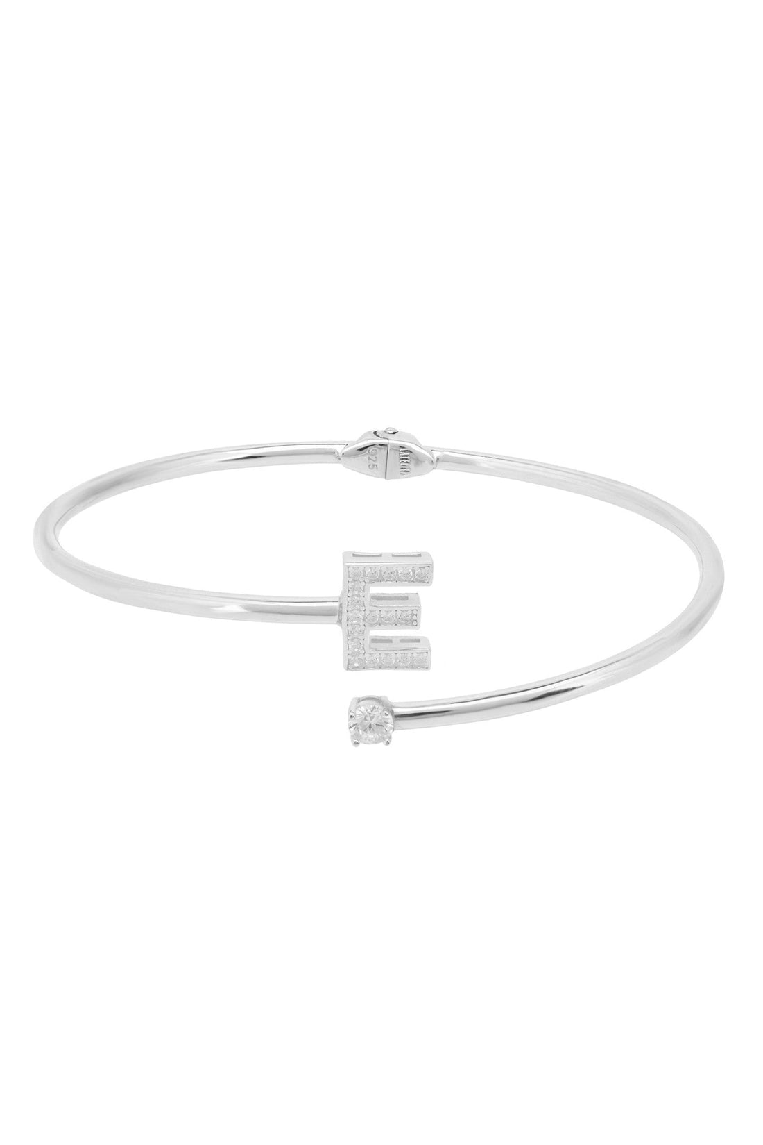 Initial Bangle Silver E-1