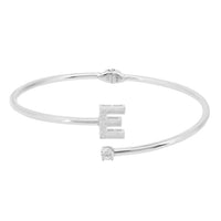 Initial Bangle Silver E-1