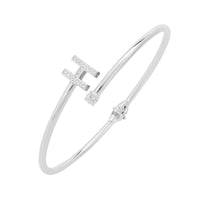 Initial Bangle Silver H-0