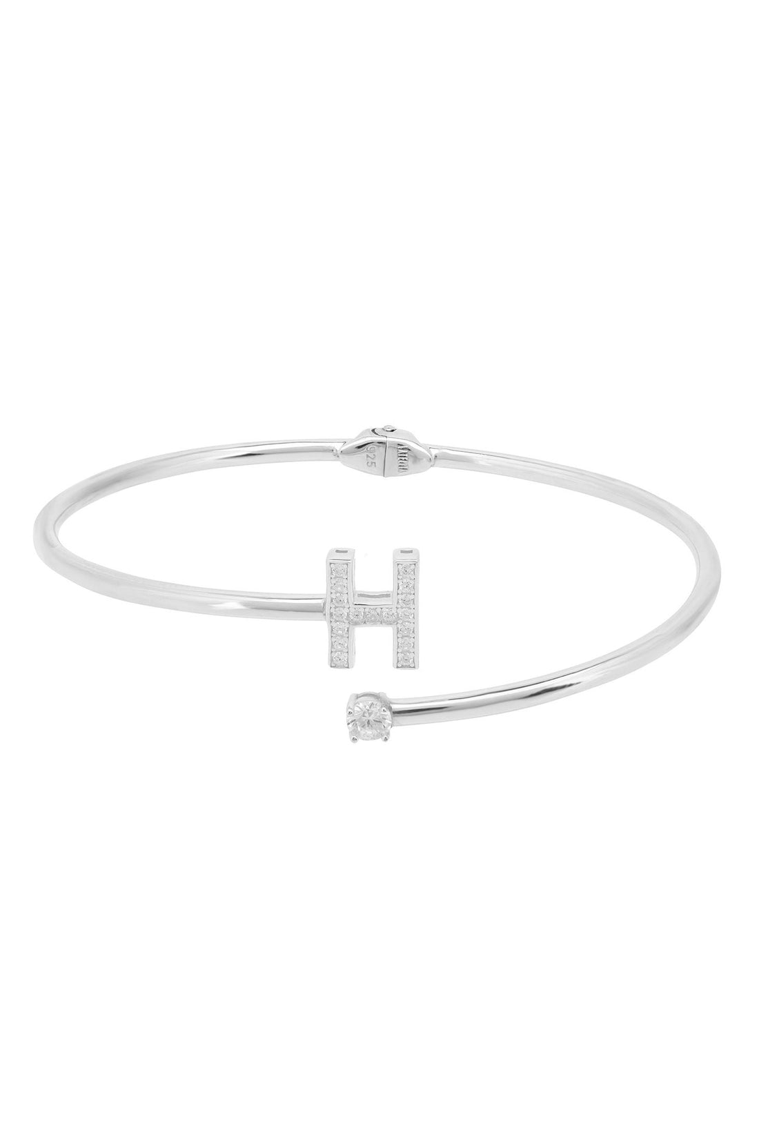 Initial Bangle Silver H-1