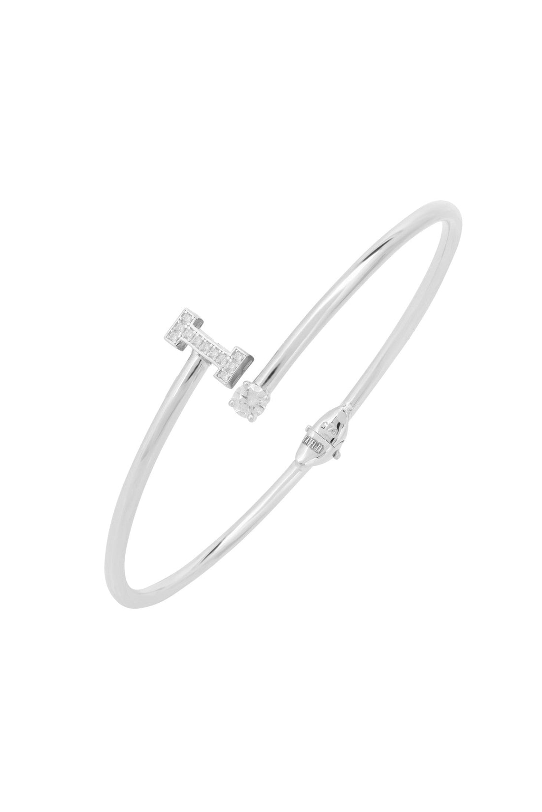 Initial Bangle Silver I-0