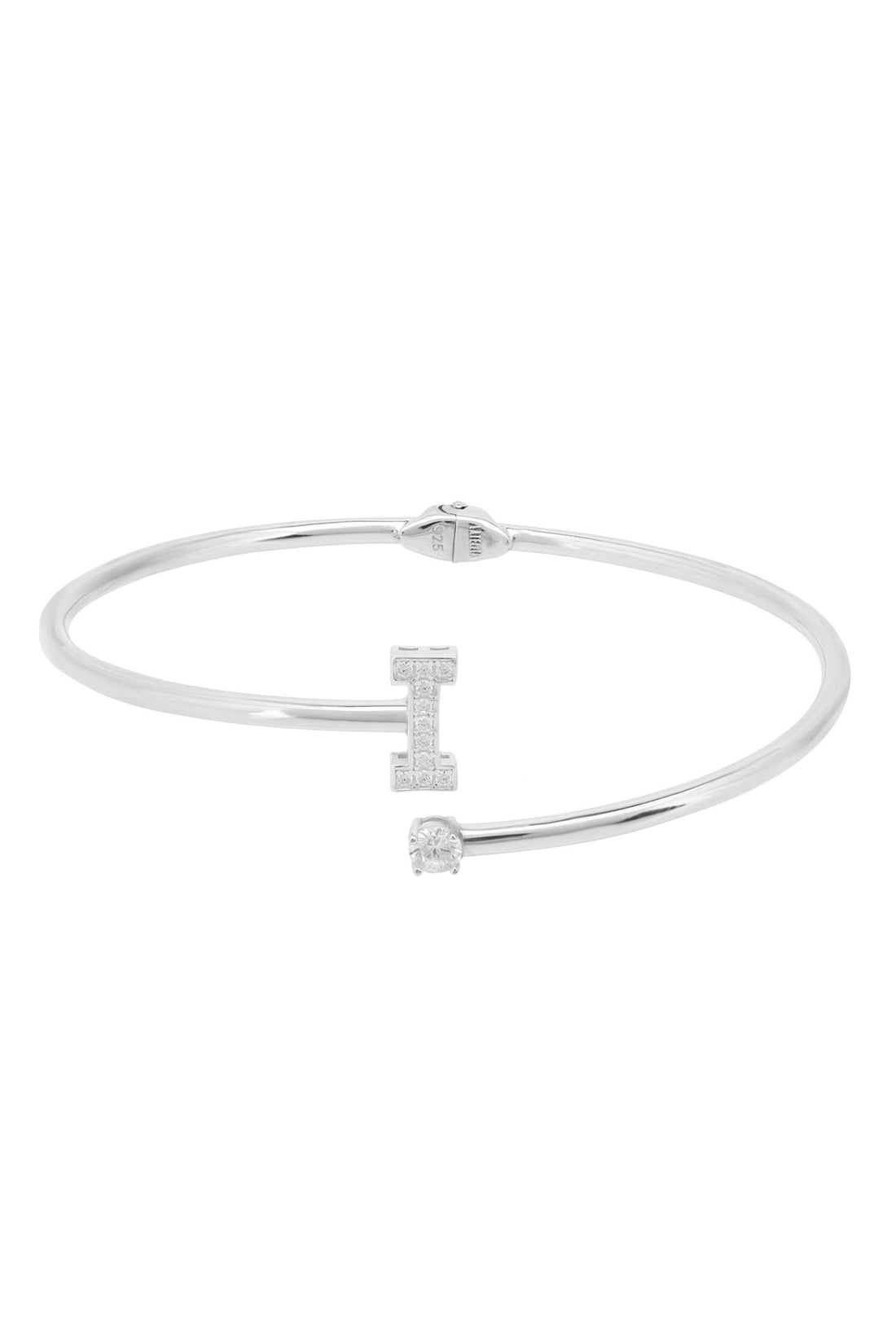Initial Bangle Silver I-1