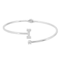 Initial Bangle Silver I-1