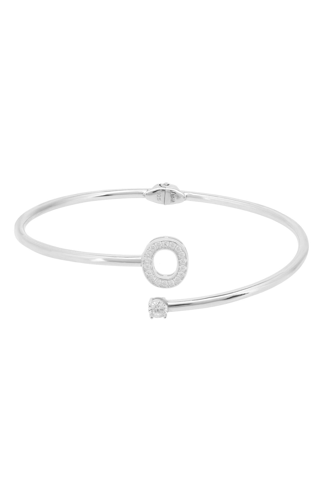 Initial Bangle Silver O-1